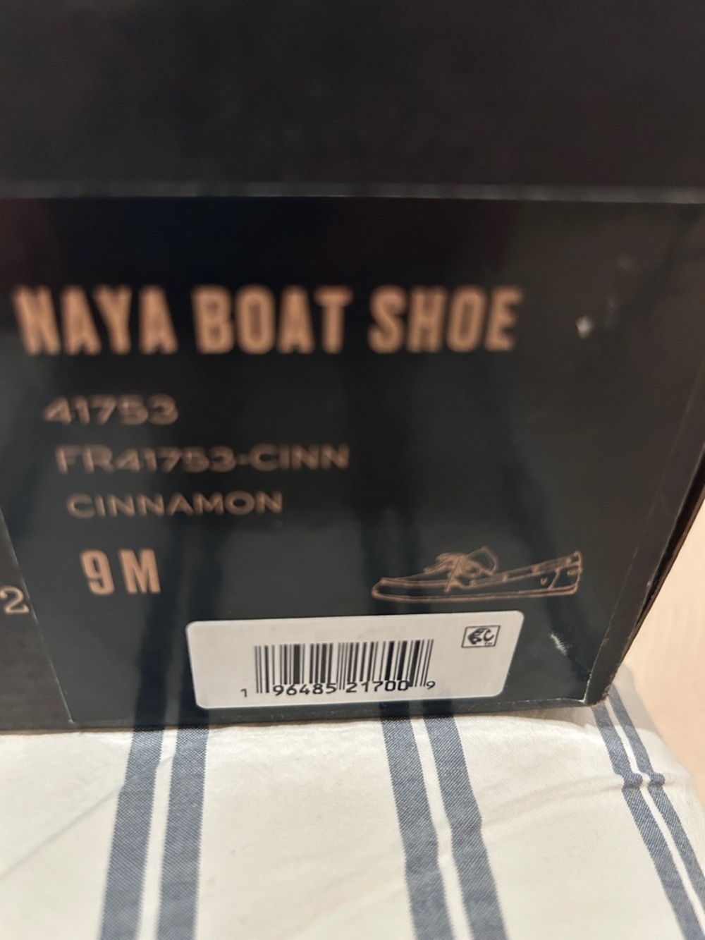 NWT women’s Frye “Naya” Leather Moccasin Boat Shoe w/ laces in cinnamon, size 9 - Picture 6 of 7